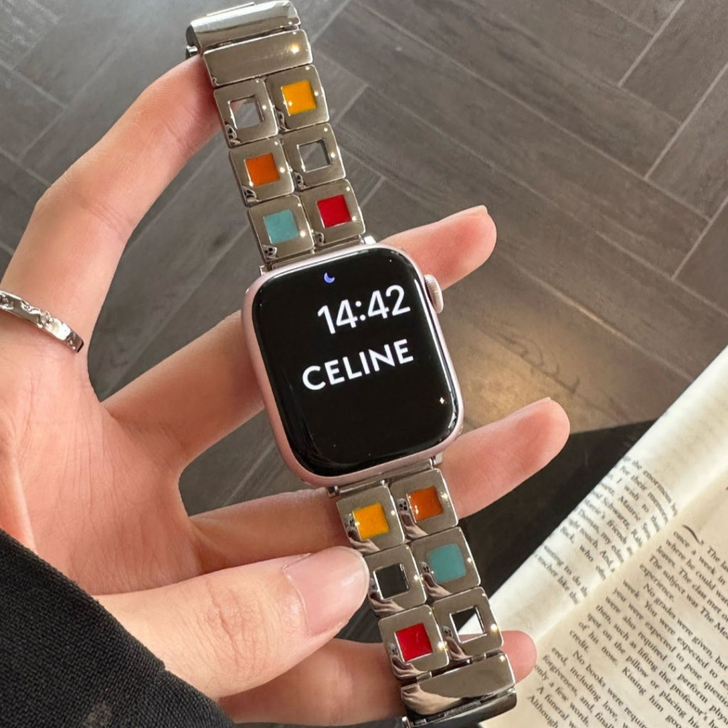 Candy Square Stainless Steel Strap