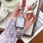 Floral Metal Bracelet For Apple Watch