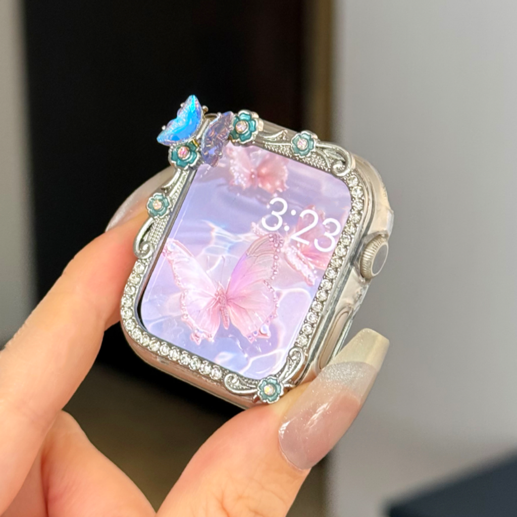 Romantic Butterfly Bling Case For Apple Watch