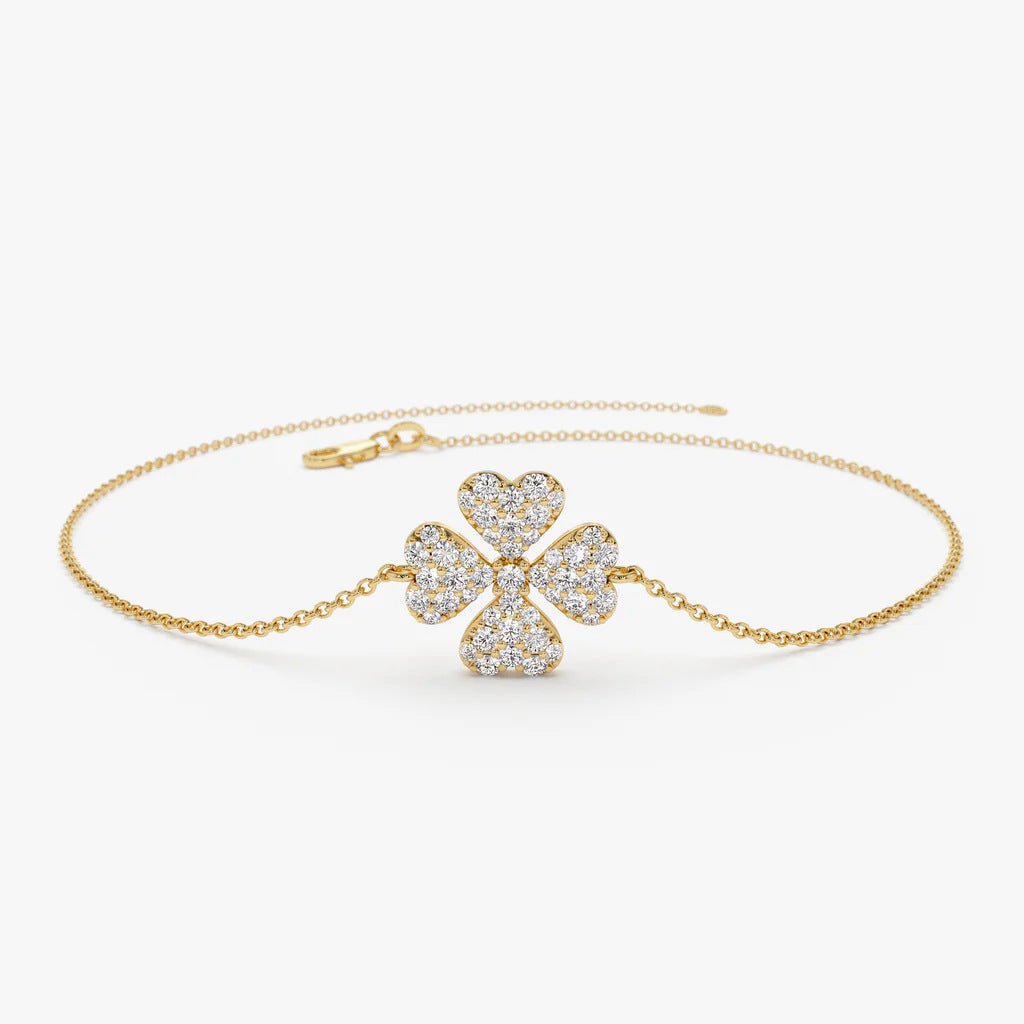 Clover Zircon Bracelet