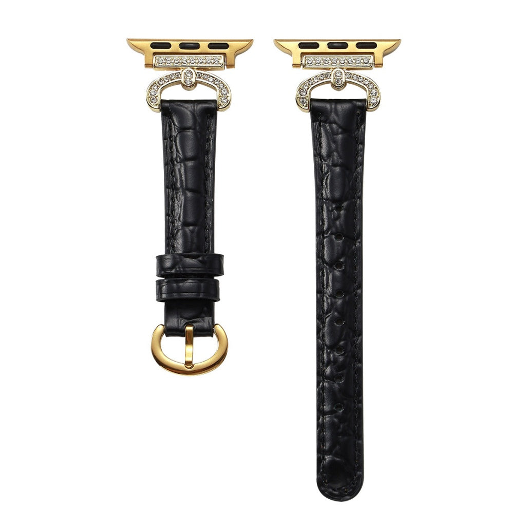 Regina Crystal Leather Band for Apple Watch