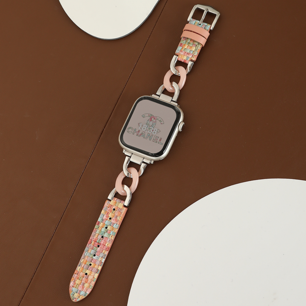 Woven Leather Apple Watch Band