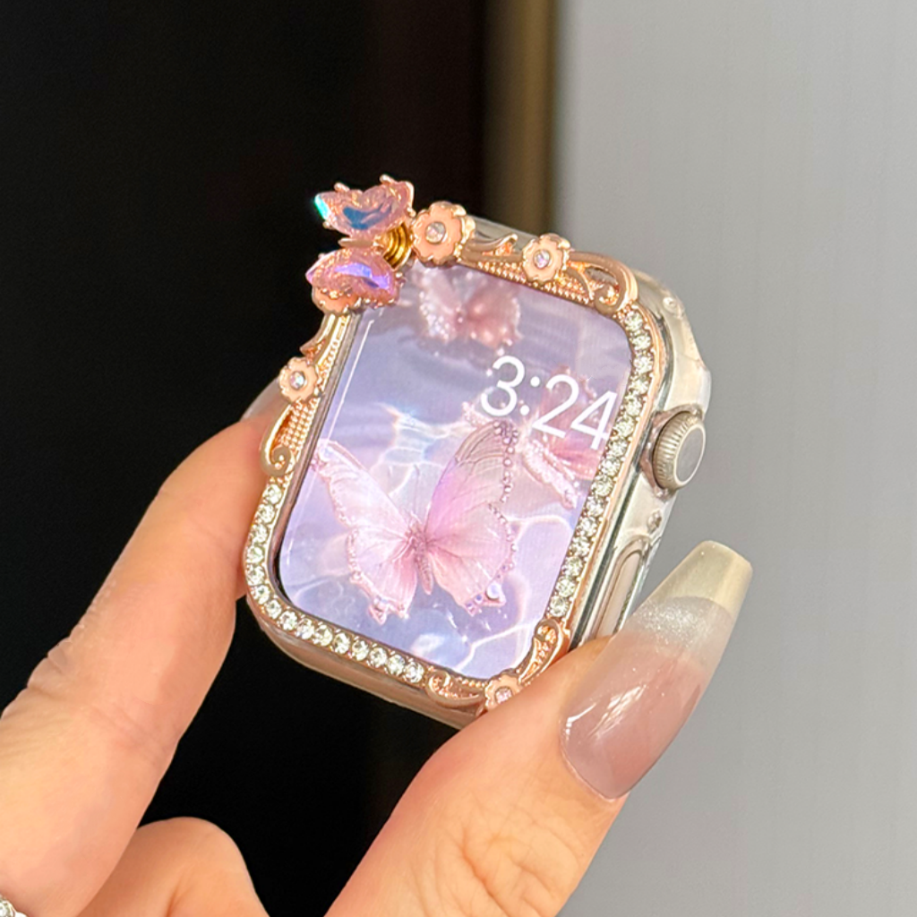 Romantic Butterfly Bling Case For Apple Watch