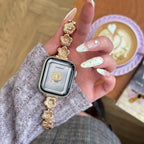 Floral Metal Bracelet For Apple Watch