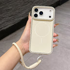 Luxury Bling Phone Cover with Strap