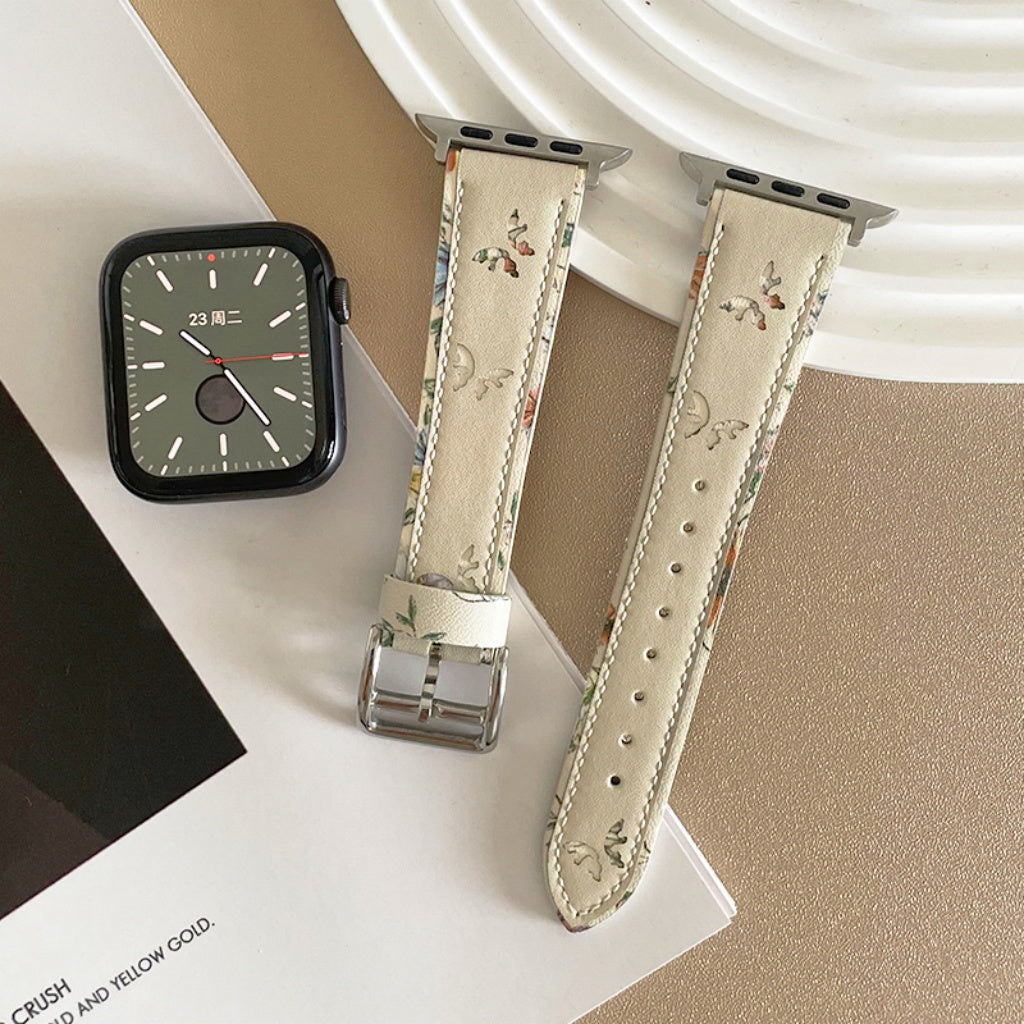 Elegant Butterfly Leather Strap