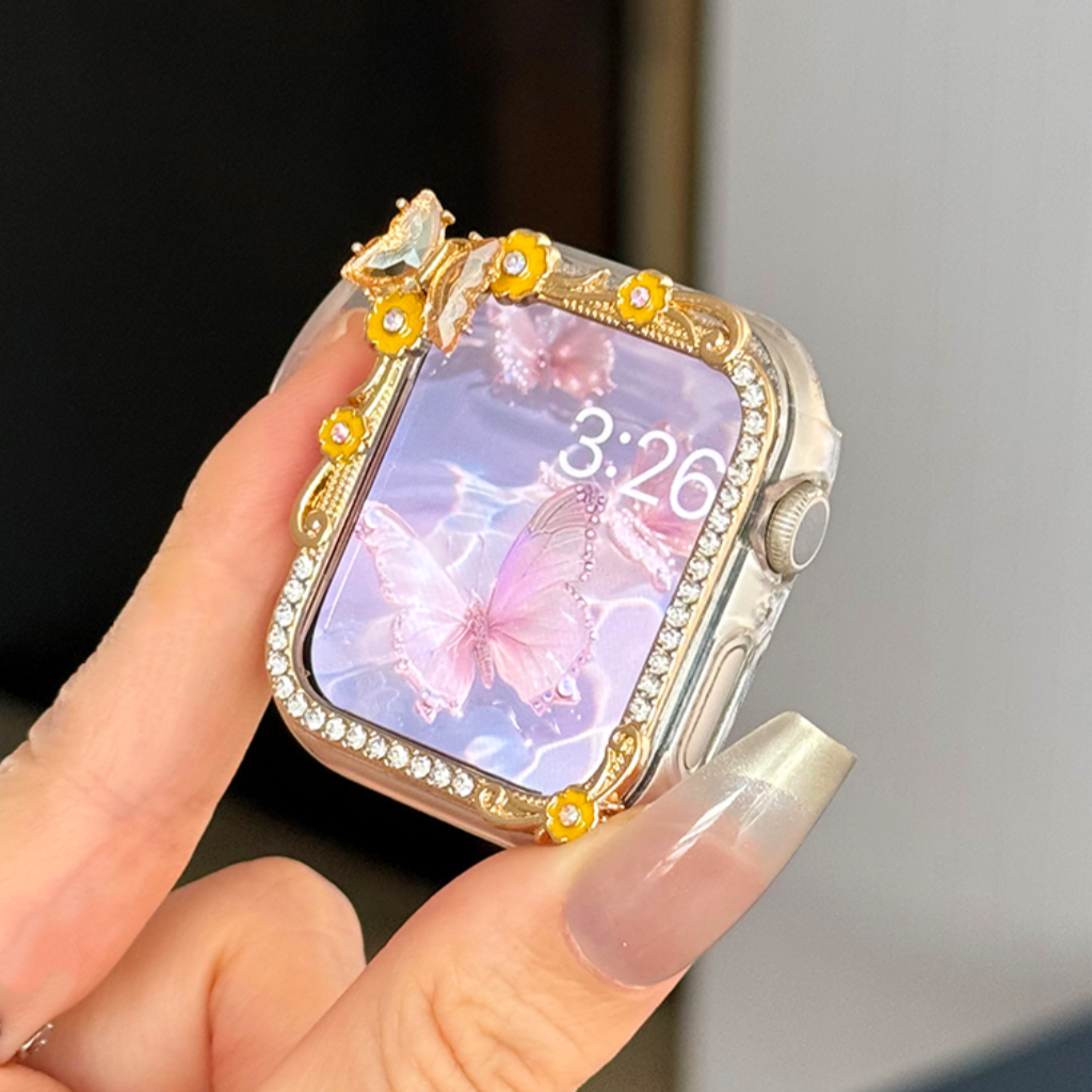 Romantic Butterfly Bling Case For Apple Watch