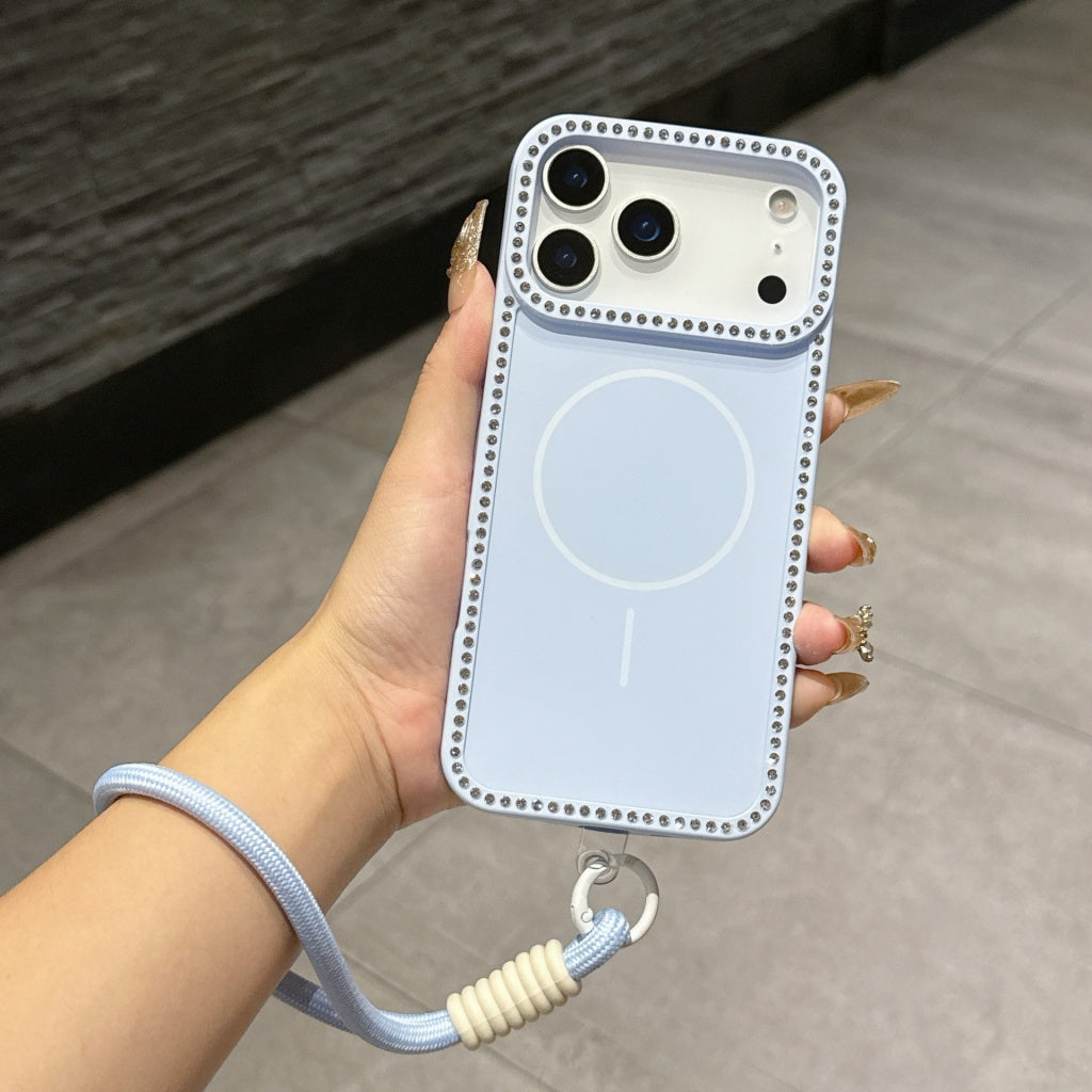 Luxury Bling Phone Cover with Strap
