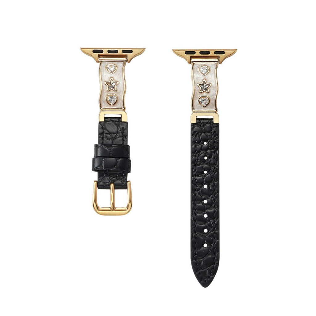 Evelina Jewelry Leather Band For Apple Watch