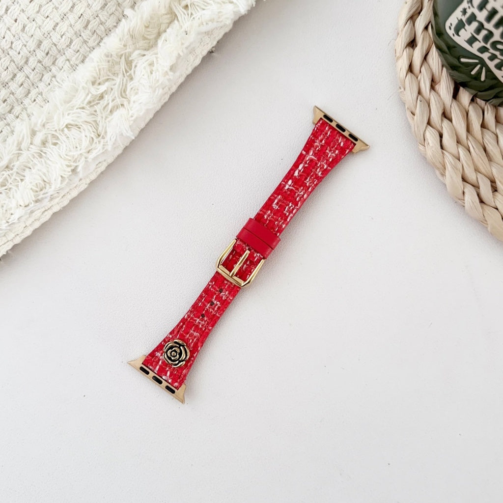 Rosalie Tweed Rose Band for Apple Watch