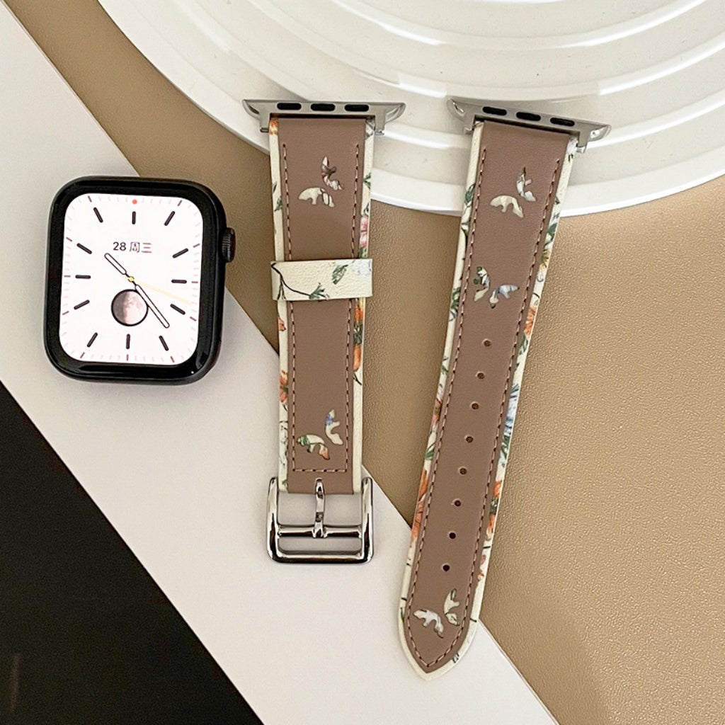 Elegant Butterfly Leather Strap