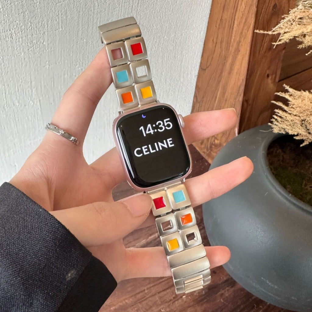 Candy Square Stainless Steel Strap