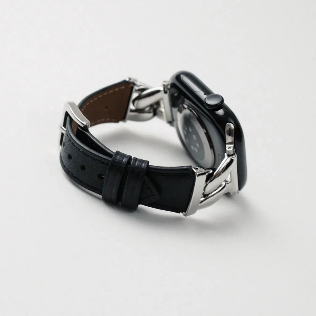 Leather & Chain Apple Watch Band
