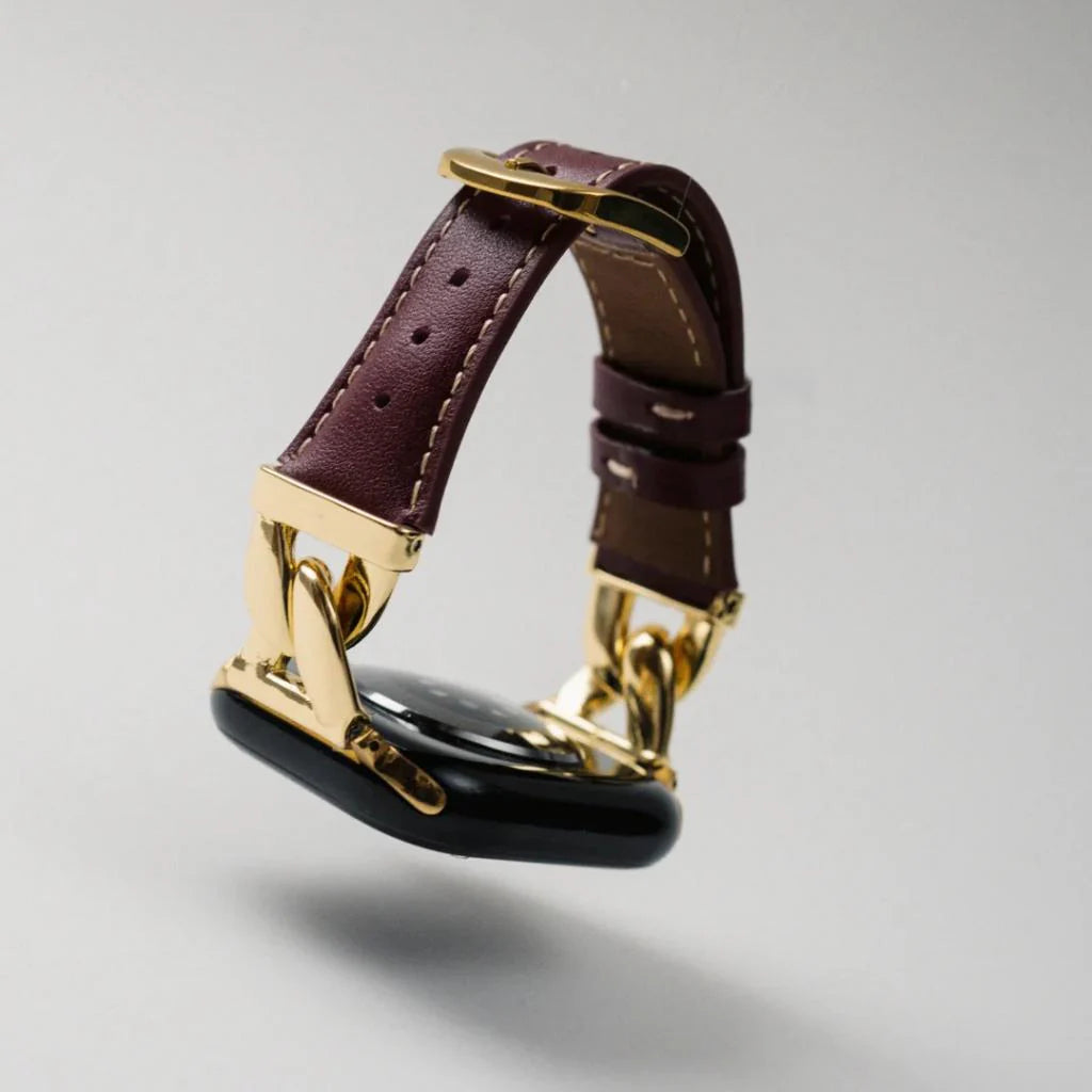 Leather & Chain Apple Watch Band