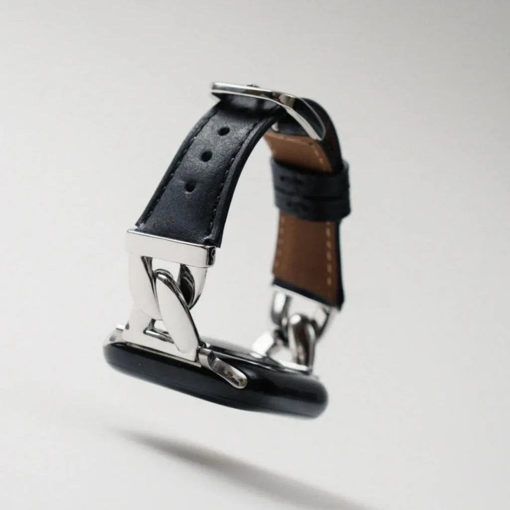 Leather & Chain Apple Watch Band