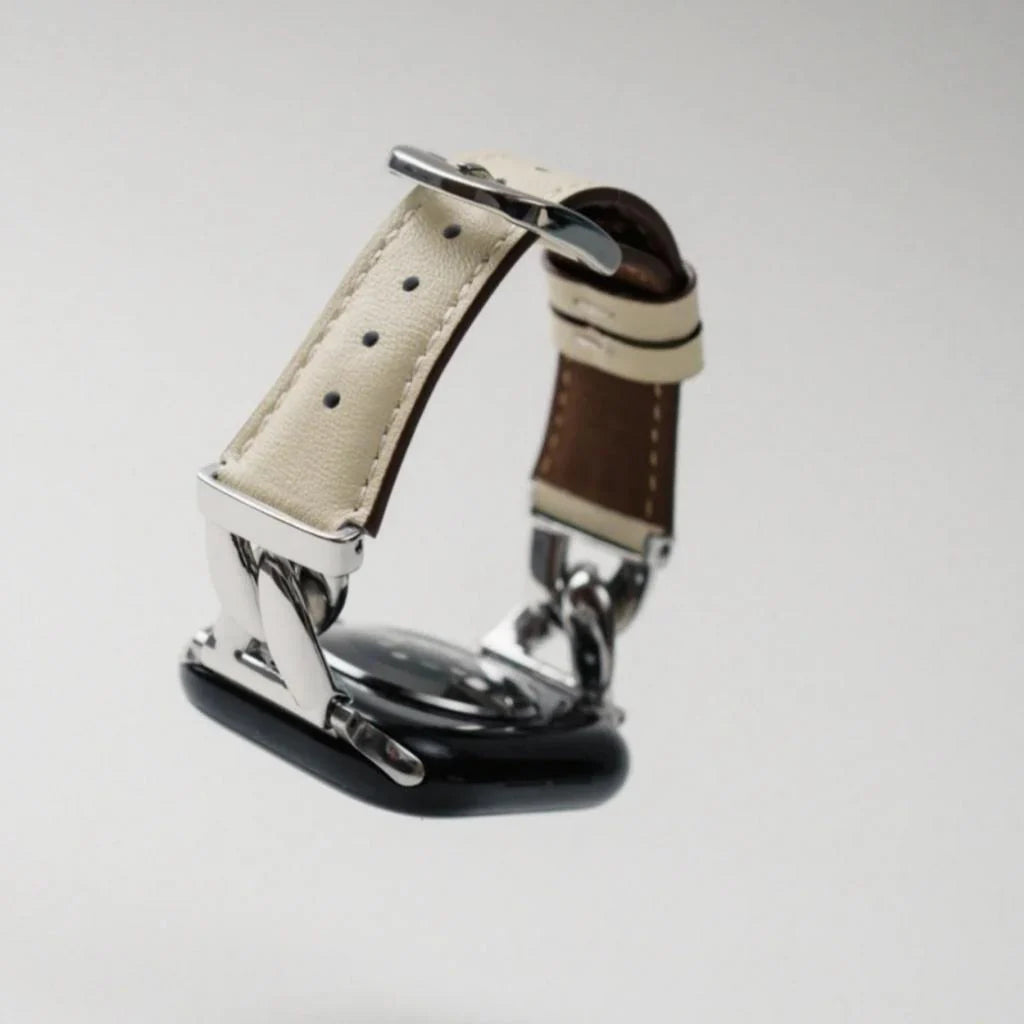 Leather & Chain Apple Watch Band