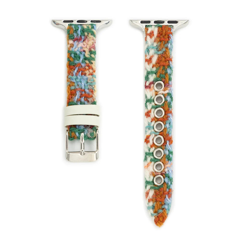 Multicolor Tweed Apple Watch Band