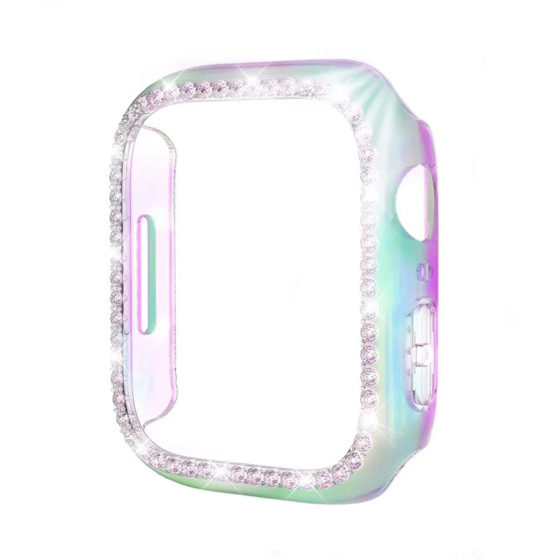 Shiny Tempered Glass Watch Case Cover