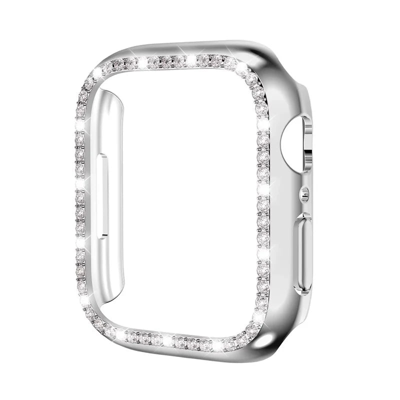 Shiny Tempered Glass Watch Case Cover