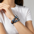 Retro Star Stud Denim Band For Apple Watch